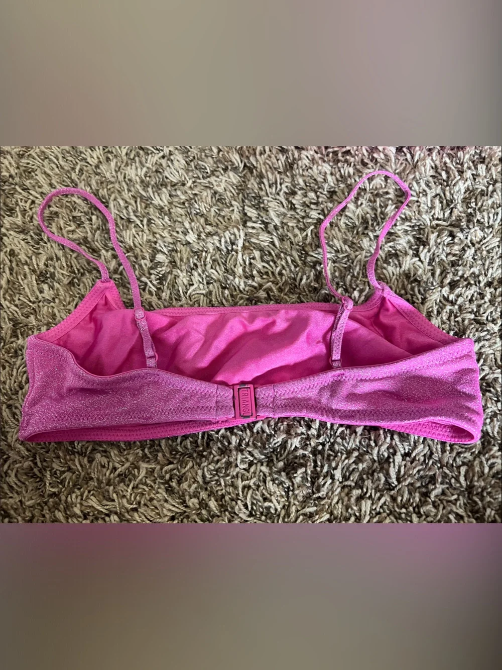 triangl swimwear Hot Pink Bikini Set with Pouch